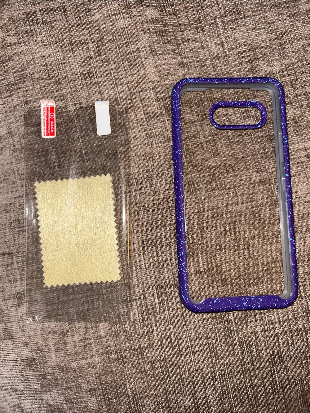 LG G8X ThinQ phone case Purple Glitter Phone Case with Screen Protector
